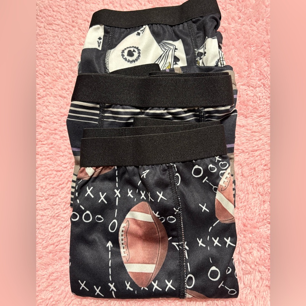 Black and Brown Boxer Briefs with Stretchy Fit